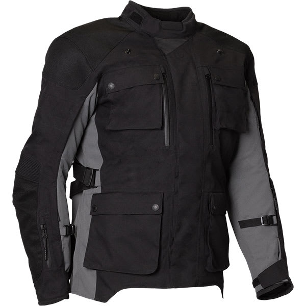 Merlin Solitude Laminated D3O Textile Jacket - Black / Grey by Merlin - clearance motorcycle jacket