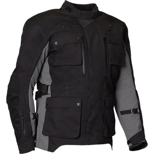 Merlin Solitude Laminated D3O Textile Jacket - Black / Grey by Merlin - clearance motorcycle jacket
