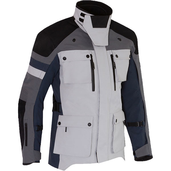Merlin Solitude Laminated D3O Textile Jacket - Ice / Blue by Merlin - clearance motorcycle jacket