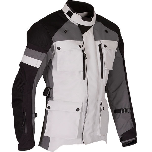 Merlin Solitude Laminated D3O Textile Jacket - Ice / Grey by Merlin - clearance motorcycle jacket