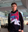 MIAMI GRAND PRIX MESH TANK - MITCHELL & NESS - BLACK/PINK