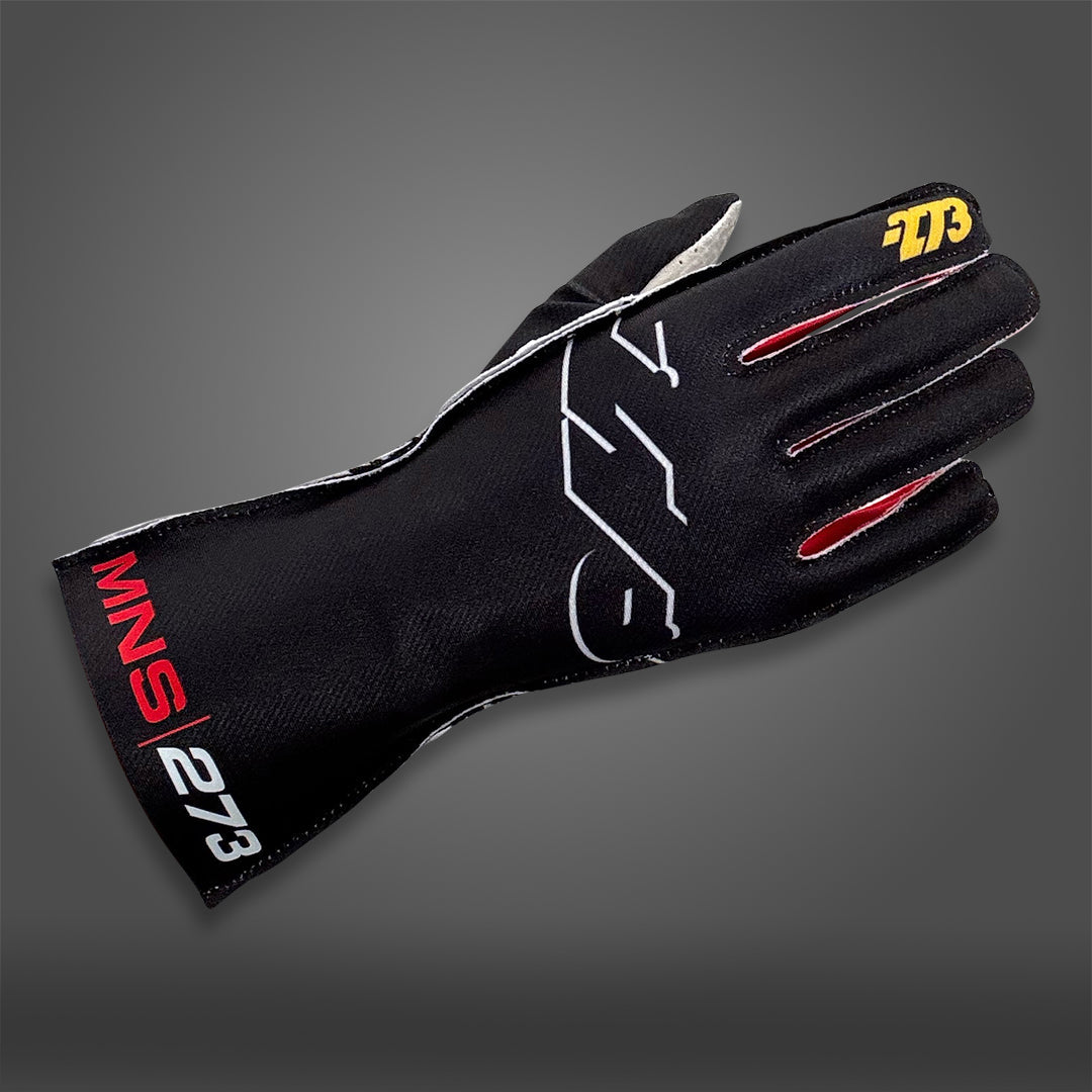 MNS-1 Black/Red - Glove | DASH RACEGEAR