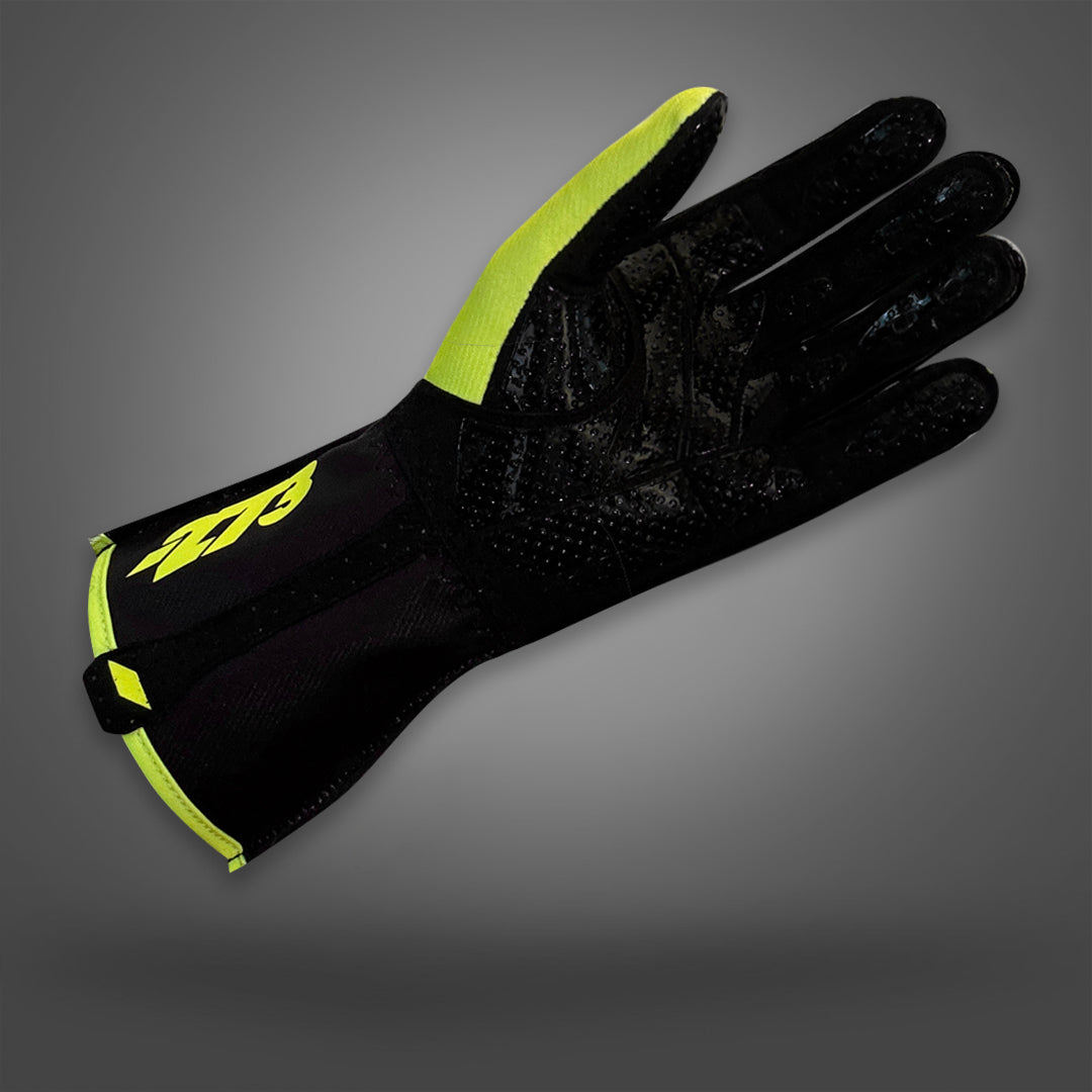MNS-1 Fluo-Yellow/Black - Glove | DASH RACEGEAR
