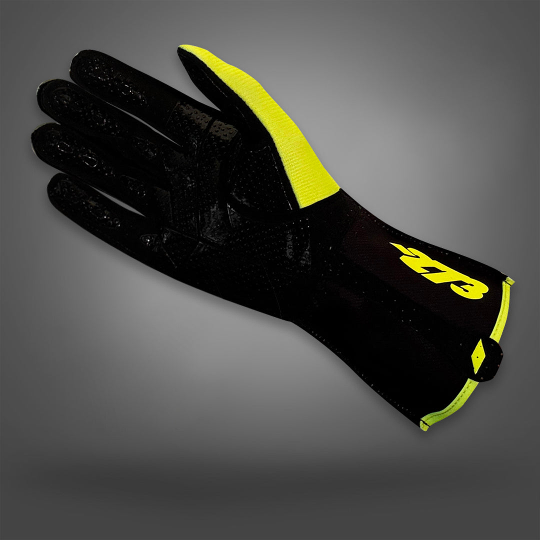 MNS-1 Fluo-Yellow/Black - Glove | DASH RACEGEAR