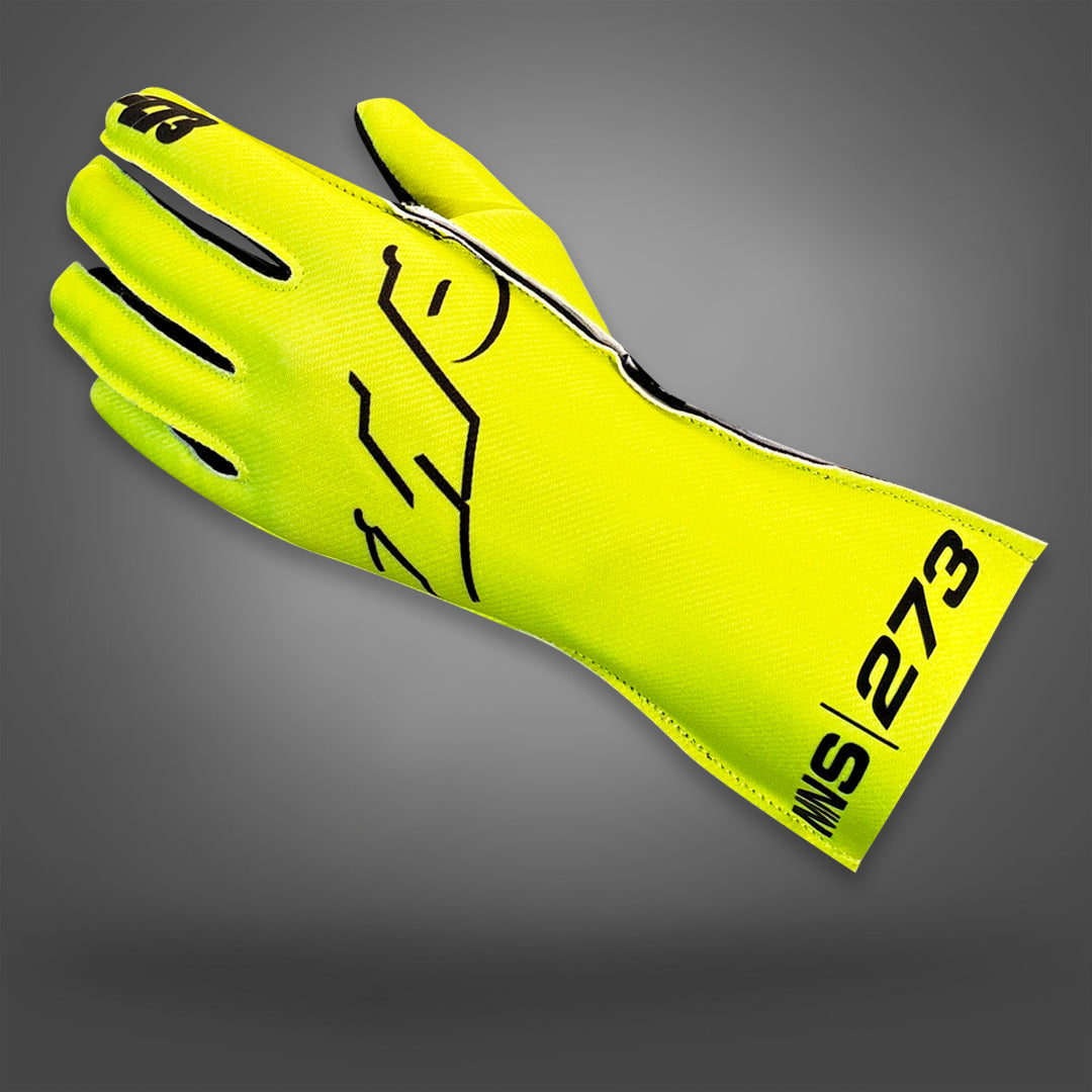 MNS-1 Fluo-Yellow/Black - Glove | DASH RACEGEAR