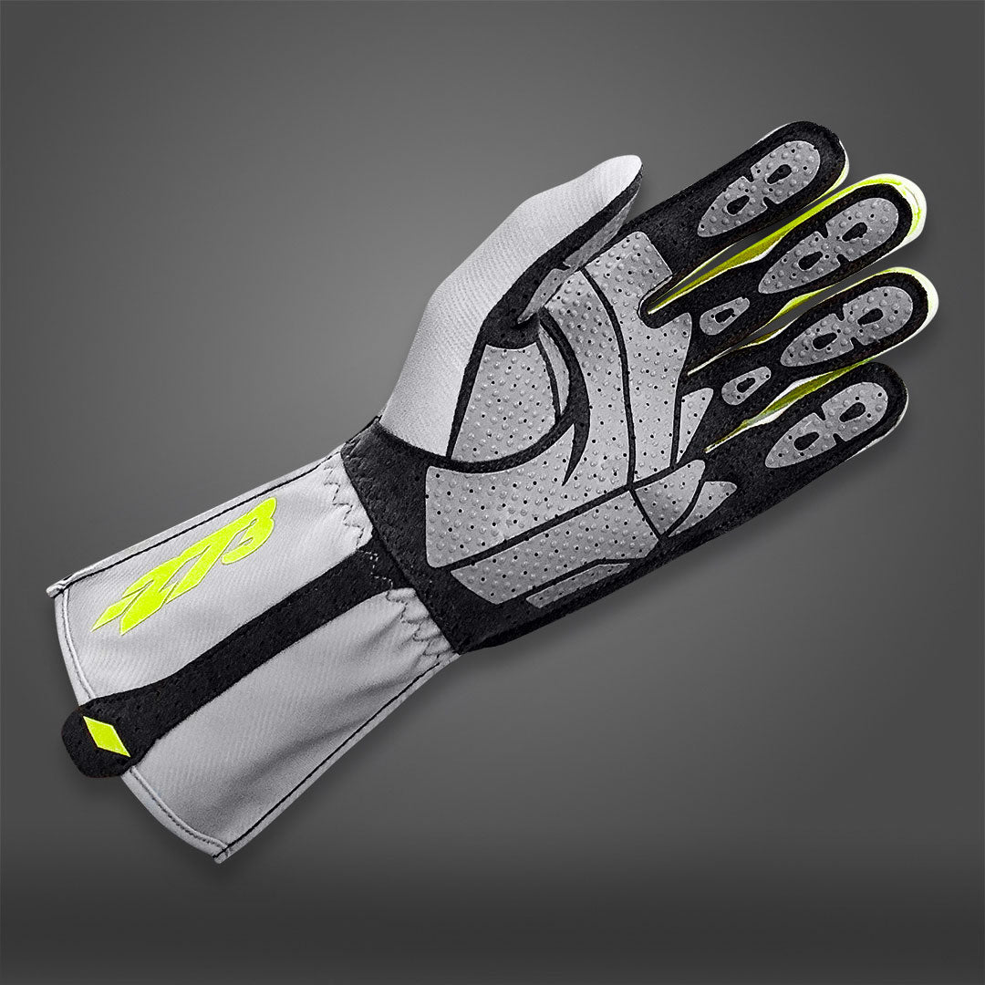 MNS-1 Gray/Fluo-Yellow - Glove | DASH RACEGEAR