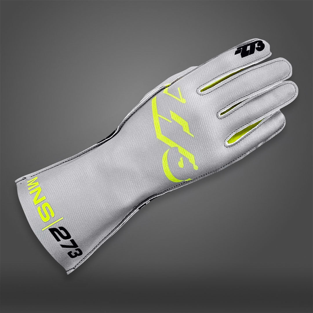 MNS-1 Gray/Fluo-Yellow - Glove | DASH RACEGEAR