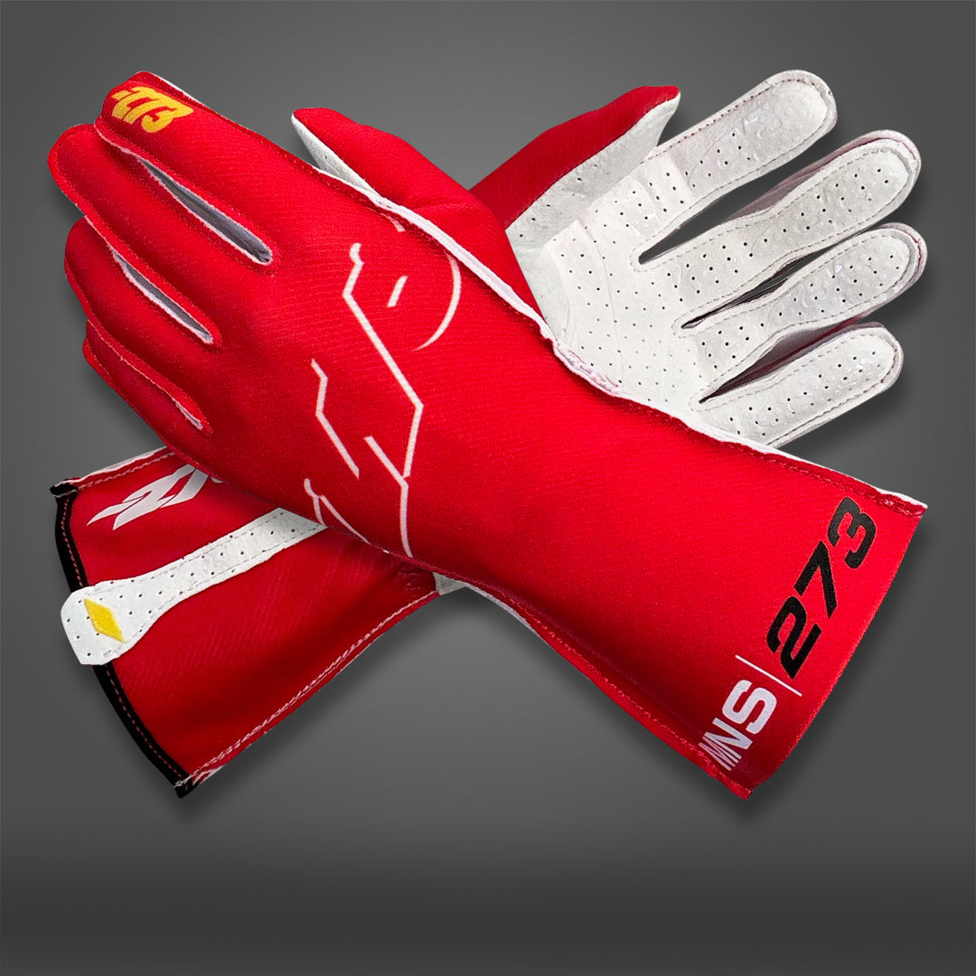 MNS-1 Red/White - Glove | DASH RACEGEAR