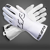 MNS-1 White/Black - Glove | DASH RACEGEAR