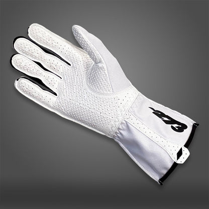 MNS-1 White/Black - Glove | DASH RACEGEAR