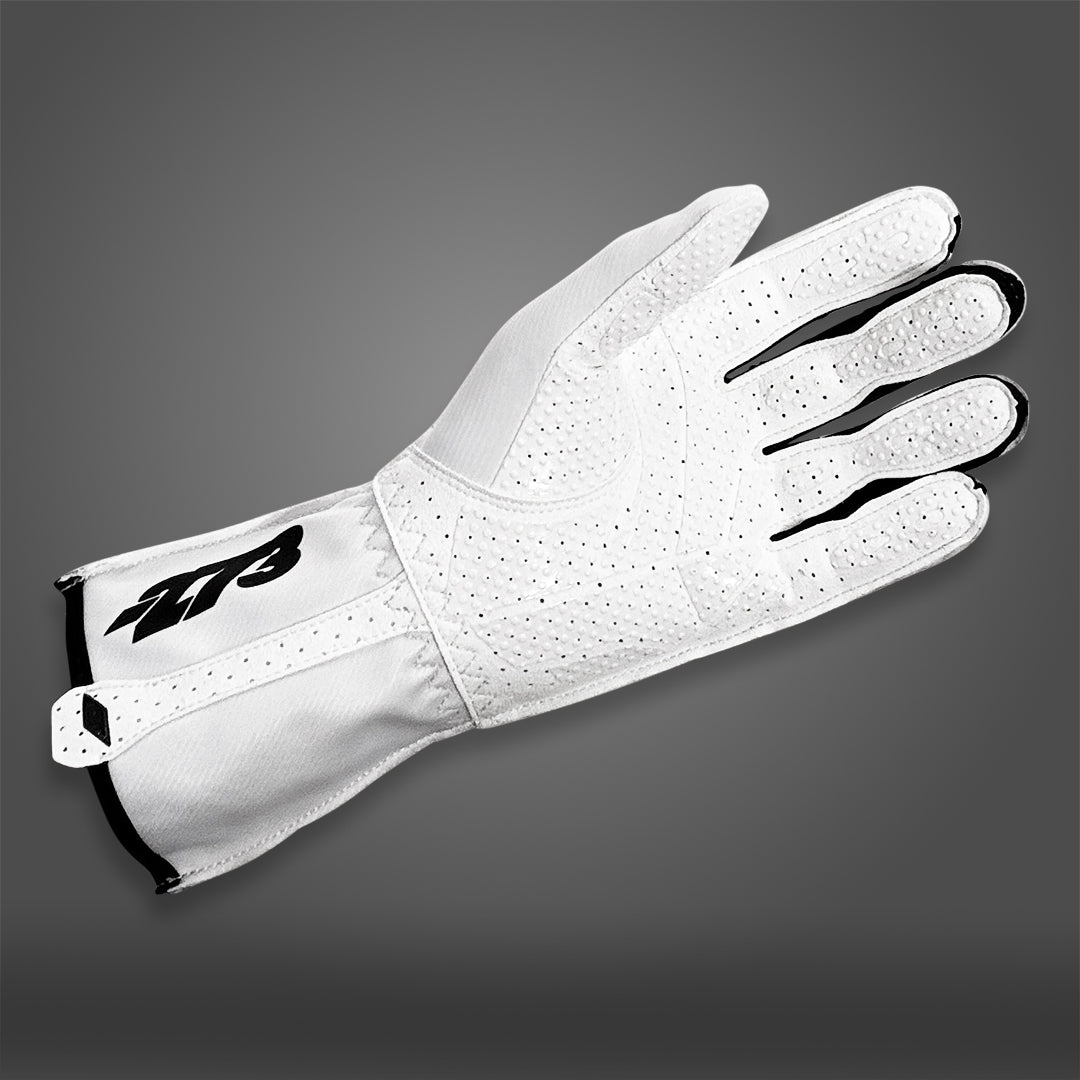 MNS-1 White/Black - Glove | DASH RACEGEAR