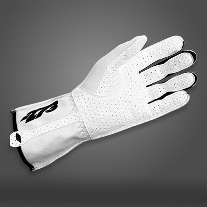 MNS-1 White/Black - Glove | DASH RACEGEAR