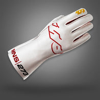 MNS-1 White/Red/Black/Yellow - Glove | DASH RACEGEAR