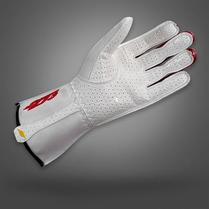 MNS-1 White/Red/Black/Yellow - Glove | DASH RACEGEAR