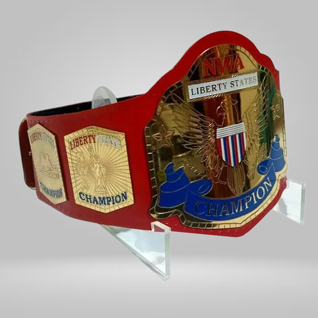 NEW NWA LIBERTY STATES WRESTLING CHAMPIONSHIP BELT REPLICA - image 2 | DASH RACEGEAR