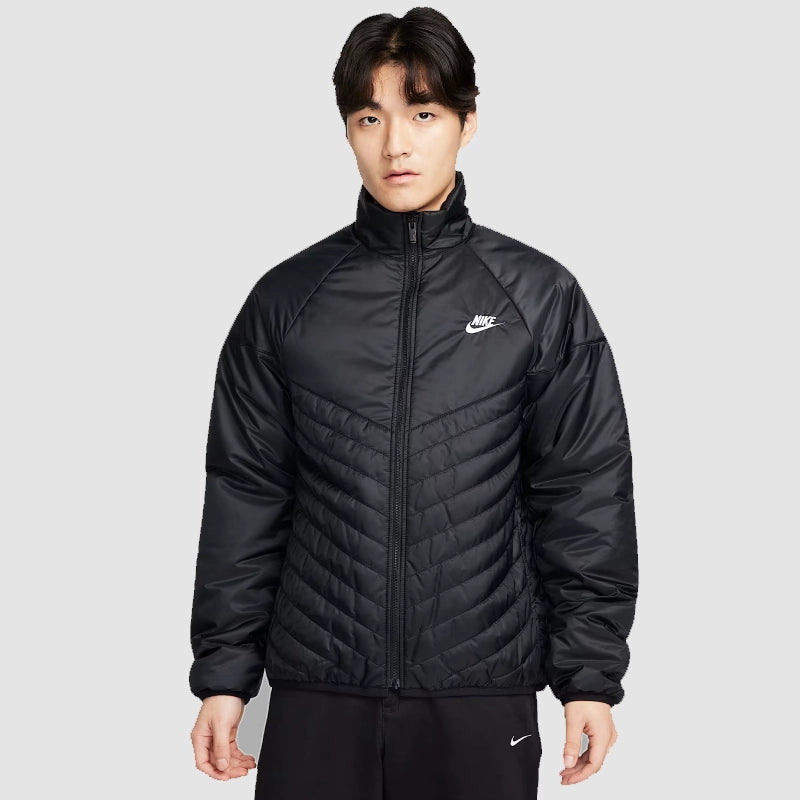 Nike Sportswear Windrunner Therma-FIT Puffer Jacket Puffer Jacket unisex front product view | Dash Racegear — Warm and stylish Nike Windrunner Therma-FIT puffer outerwear