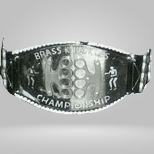NWA Brass Knuckles Championship Belt WCCW WCWA Old Knuckle Hardcore Matches - image 1 | DASH RACEGEAR