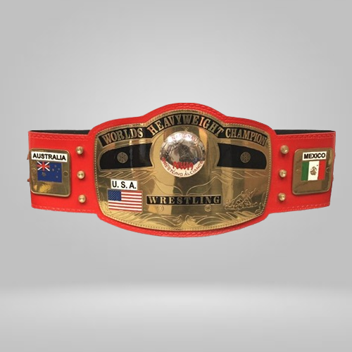 NWA New Red Championship Replica Title Belt - image 1 | DASH RACEGEAR