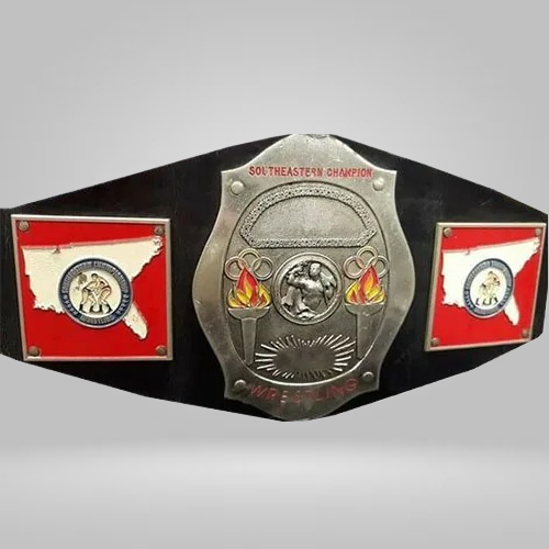 NWA Southeastern Heavyweight Wrestling Champion Belt Mike Graham Kevin Sullivan - image 1 | DASH RACEGEAR
