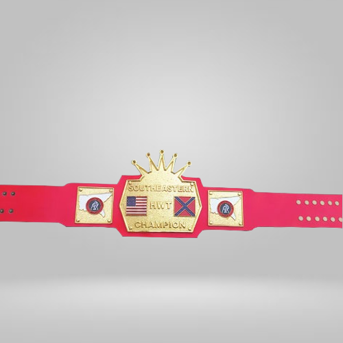 NWA Southeastern Tag Champions Belt Jerry Stubbs and Arn Anderson Wrestling (Red Strap) - image 1 | DASH RACEGEAR