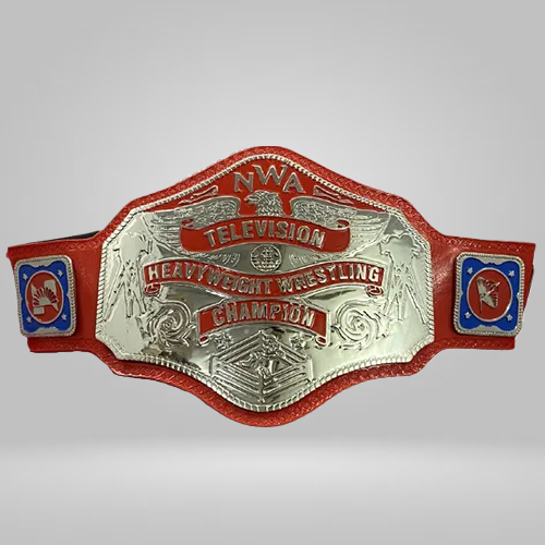 NWA Televisions Heavyweight Wrestling Championship Belt (4mm Zinc Hand Craft) - image 1 | DASH RACEGEAR