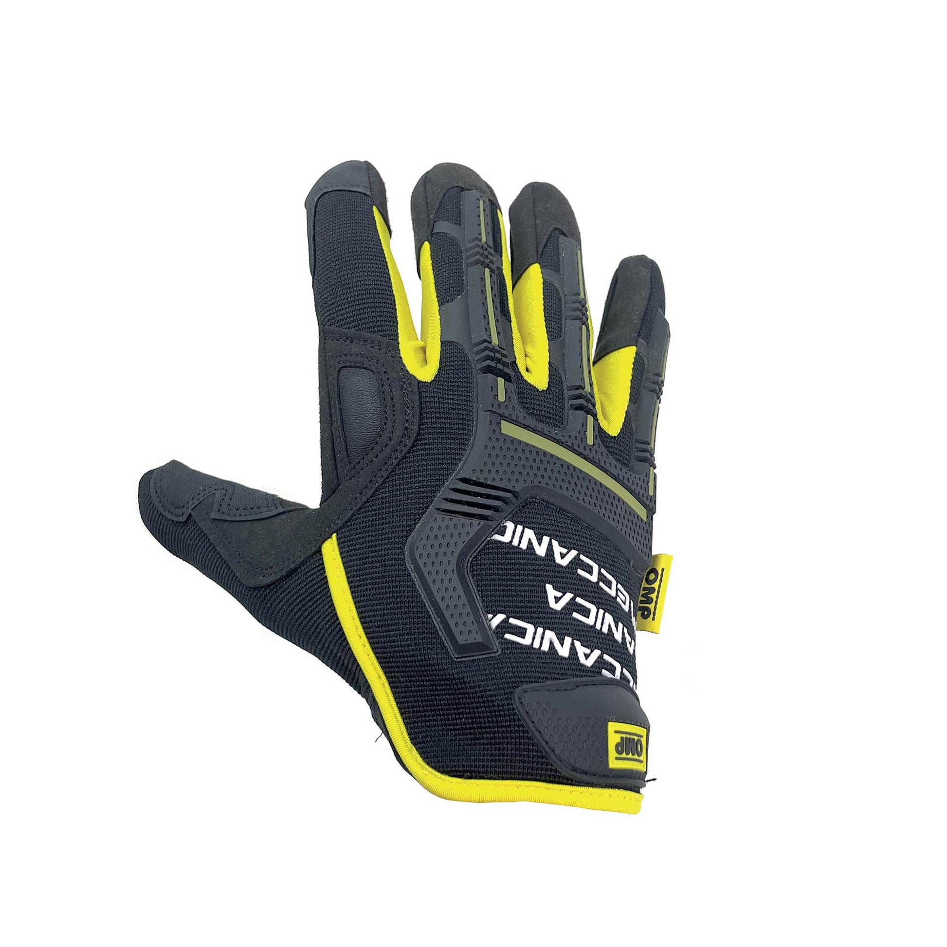 OMP MECCANICA MECH GLOVES Black - Fluo Yellow
