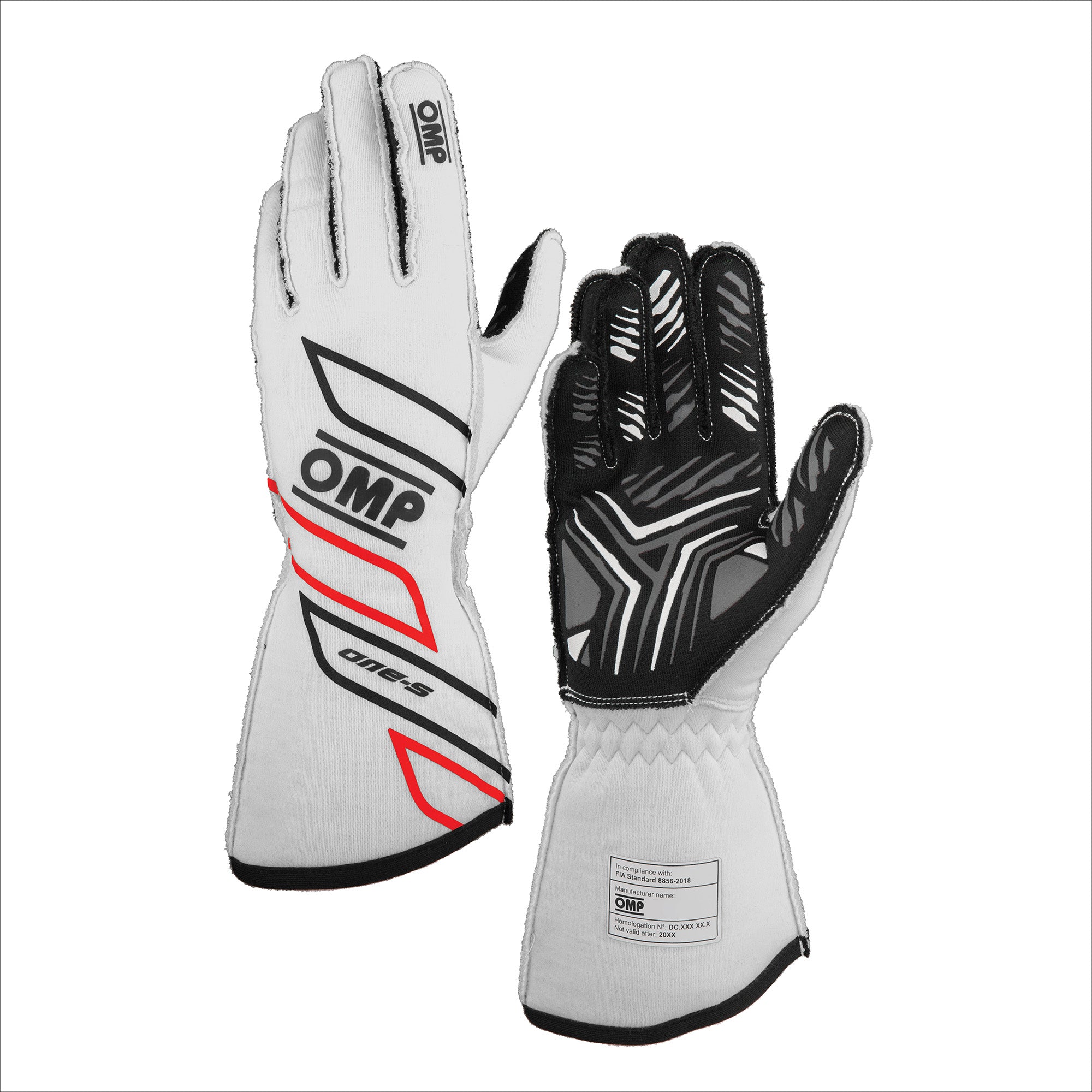ONE-S GLOVES FIA 8856-2018 White