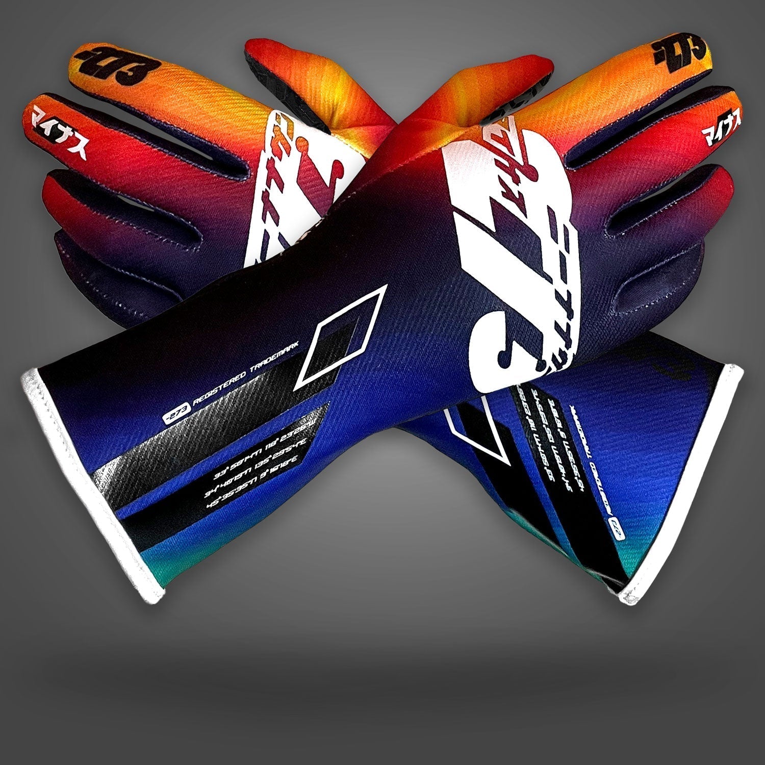 OSAKA Black/Purple/Yellow/Orange - Glove | DASH RACEGEAR