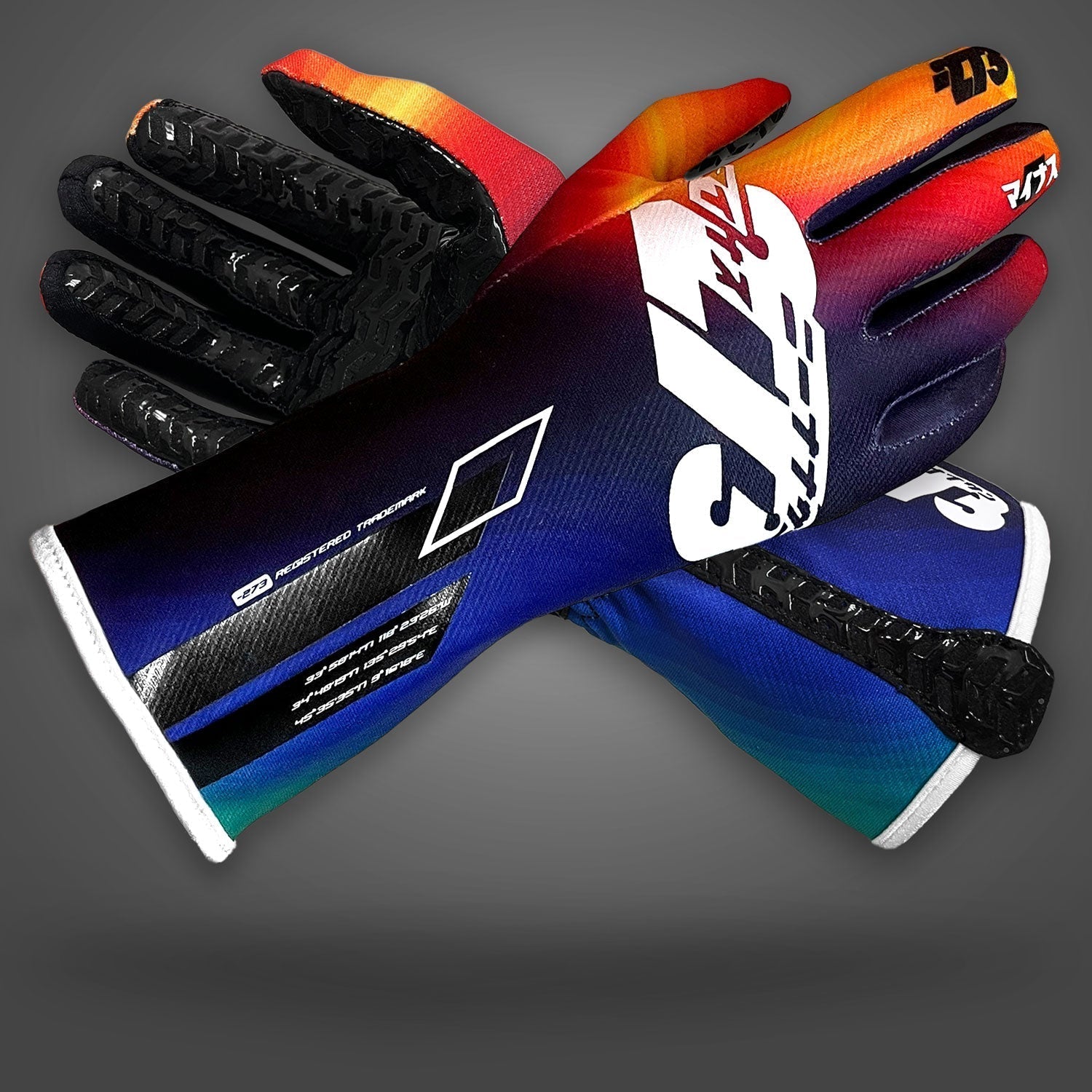 OSAKA Black/Purple/Yellow/Orange - Glove | DASH RACEGEAR