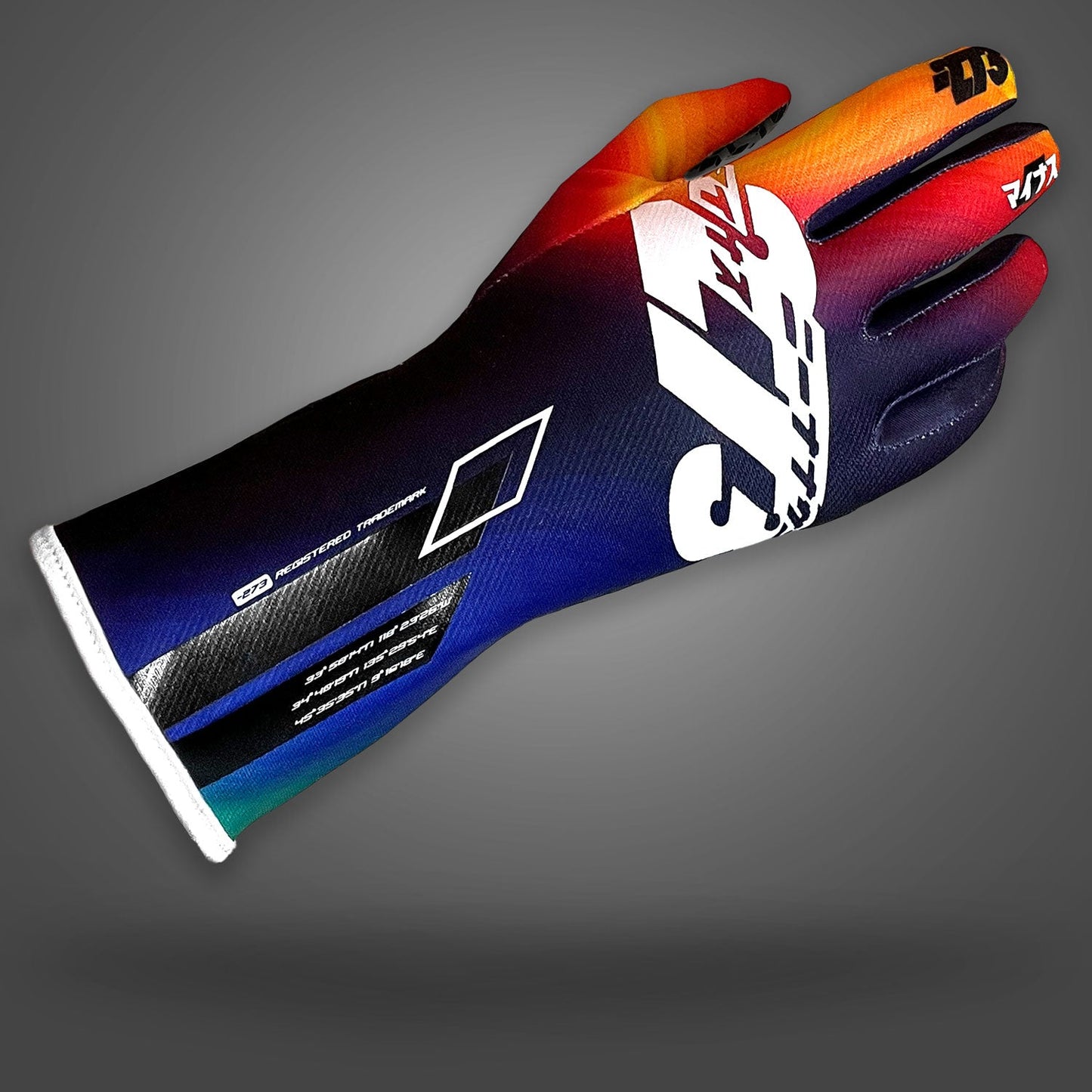 OSAKA Black/Purple/Yellow/Orange - Glove | DASH RACEGEAR