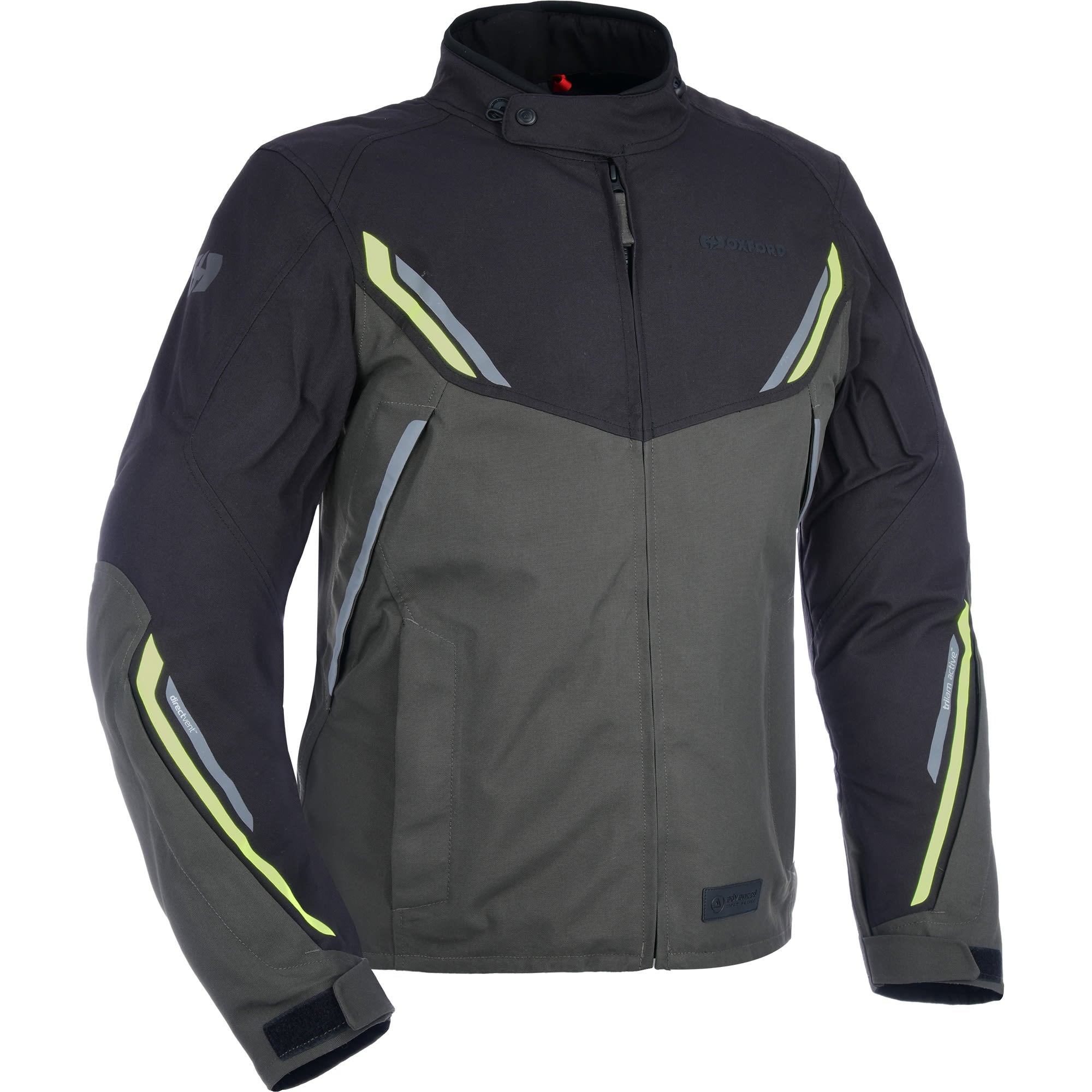 Oxford Hinterland Advanced Textile Jacket - Black / Grey / Fluo by Oxford Clothing - clearance motorcycle jacket