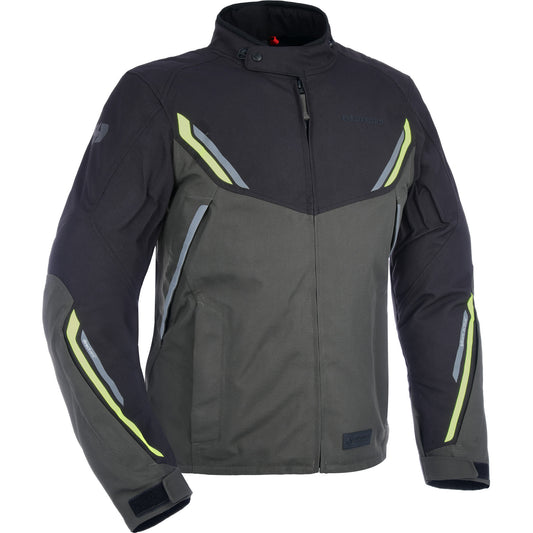 Oxford Hinterland Advanced Textile Jacket - Black / Grey / Fluo by Oxford Clothing - clearance motorcycle jacket