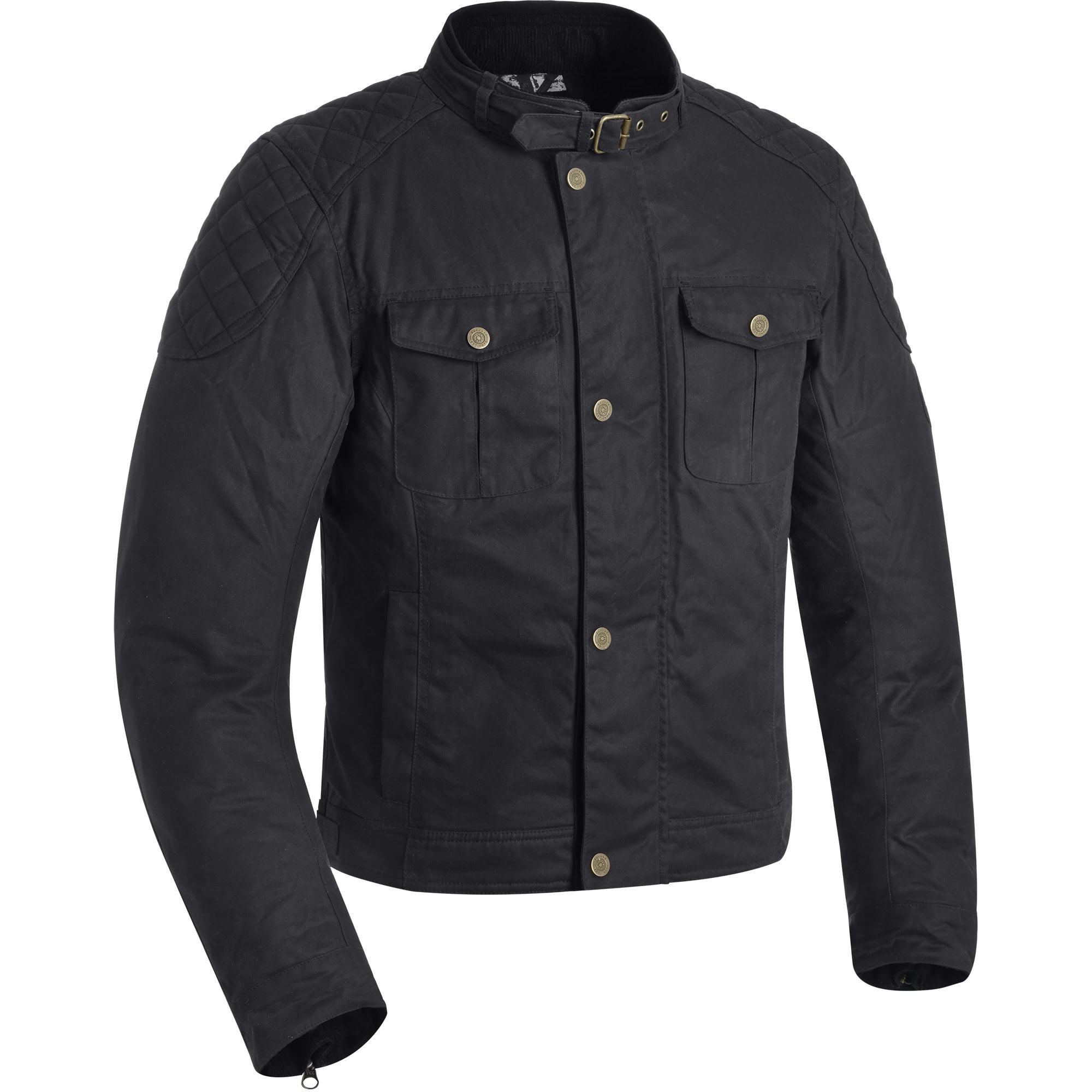 Oxford Holwell 1.0 Wax Textile Jacket - Black by Oxford Clothing - clearance motorcycle jacket