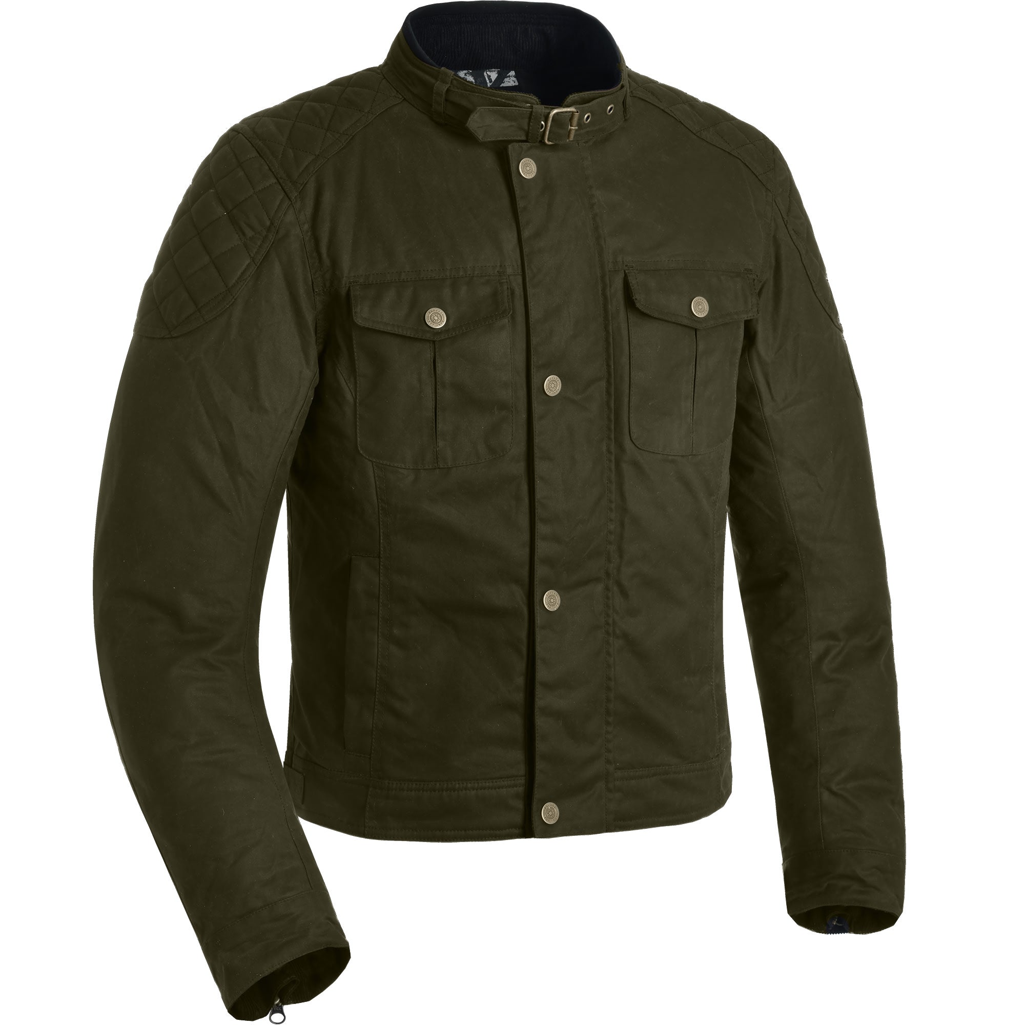 Oxford Holwell 1.0 Wax Textile Jacket - Green by Oxford Clothing - clearance motorcycle jacket