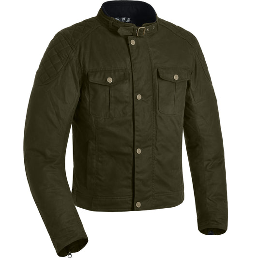 Oxford Holwell 1.0 Wax Textile Jacket - Green by Oxford Clothing - clearance motorcycle jacket