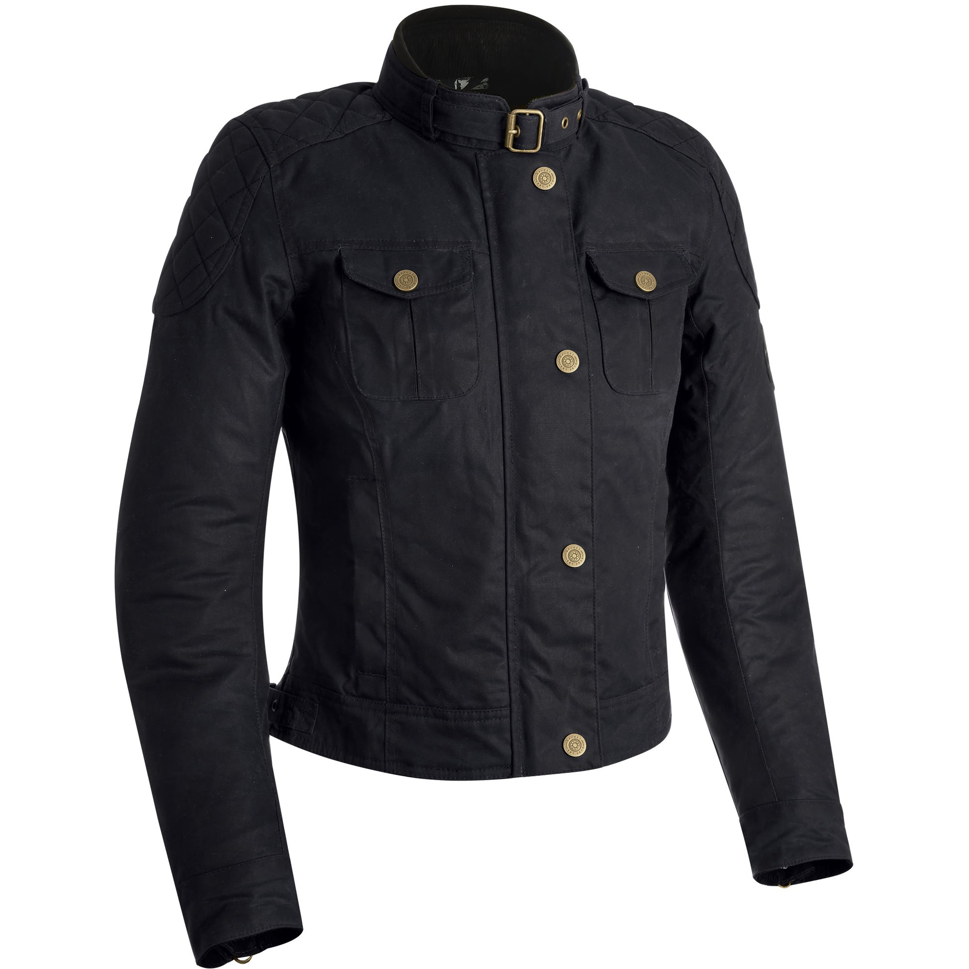 Oxford Ladies Holwell 1.0 Wax Textile Jacket - Black by Oxford Clothing - clearance motorcycle jacket