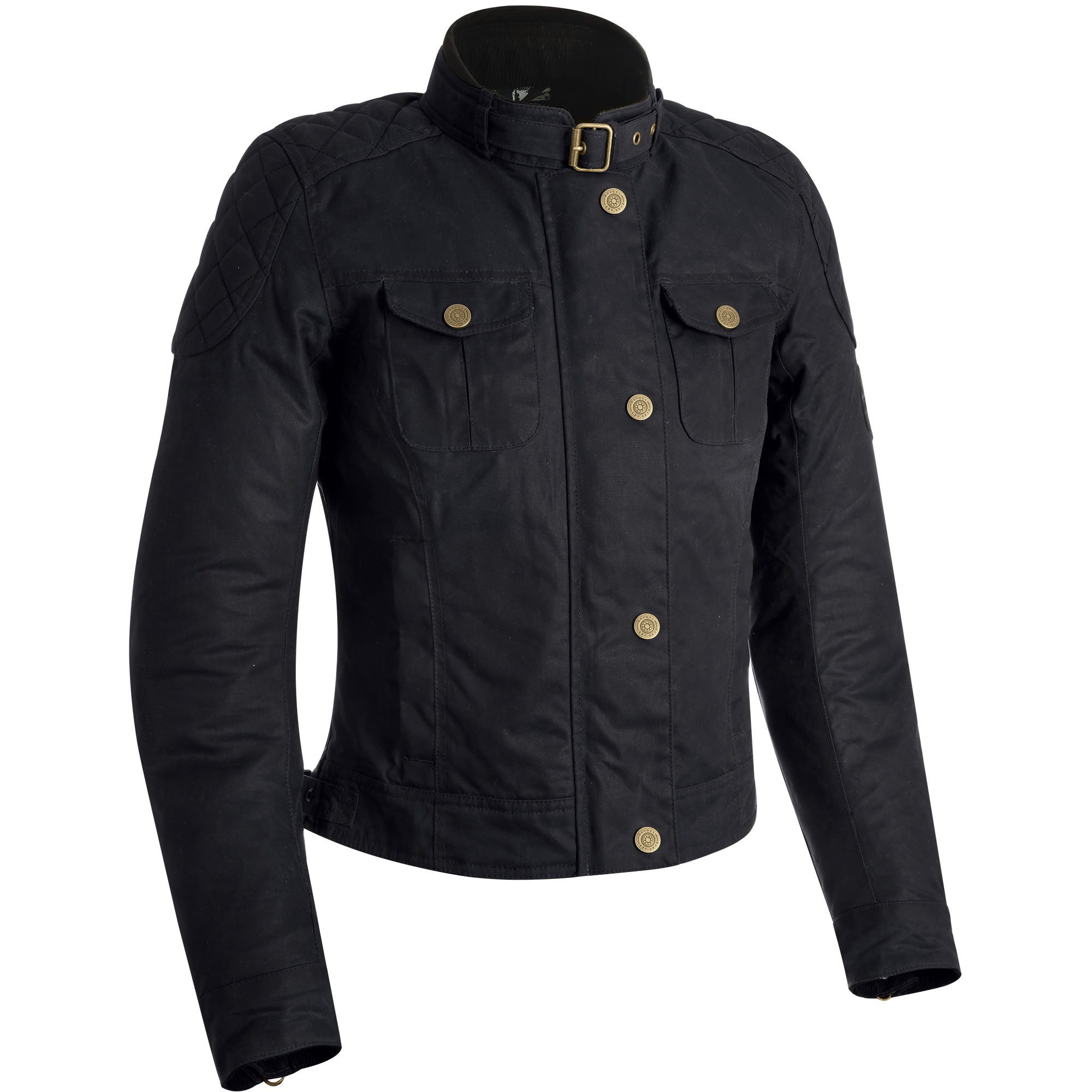 Oxford Ladies Holwell 1.0 Wax Textile Jacket - Black by Oxford Clothing - clearance motorcycle jacket