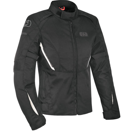 Oxford Ladies Iota 1.0 Textile Jacket - Black / White by Oxford Clothing - clearance motorcycle jacket