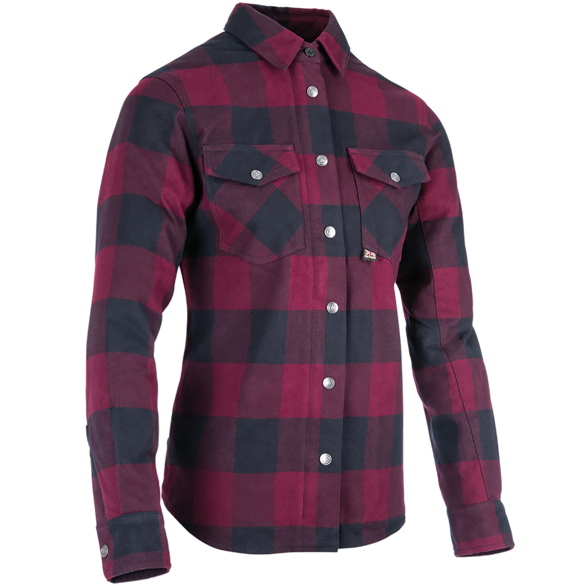 Oxford Ladies Kickback 2.0 Riding Shirt - Red Check by Oxford Clothing - clearance motorcycle jacket