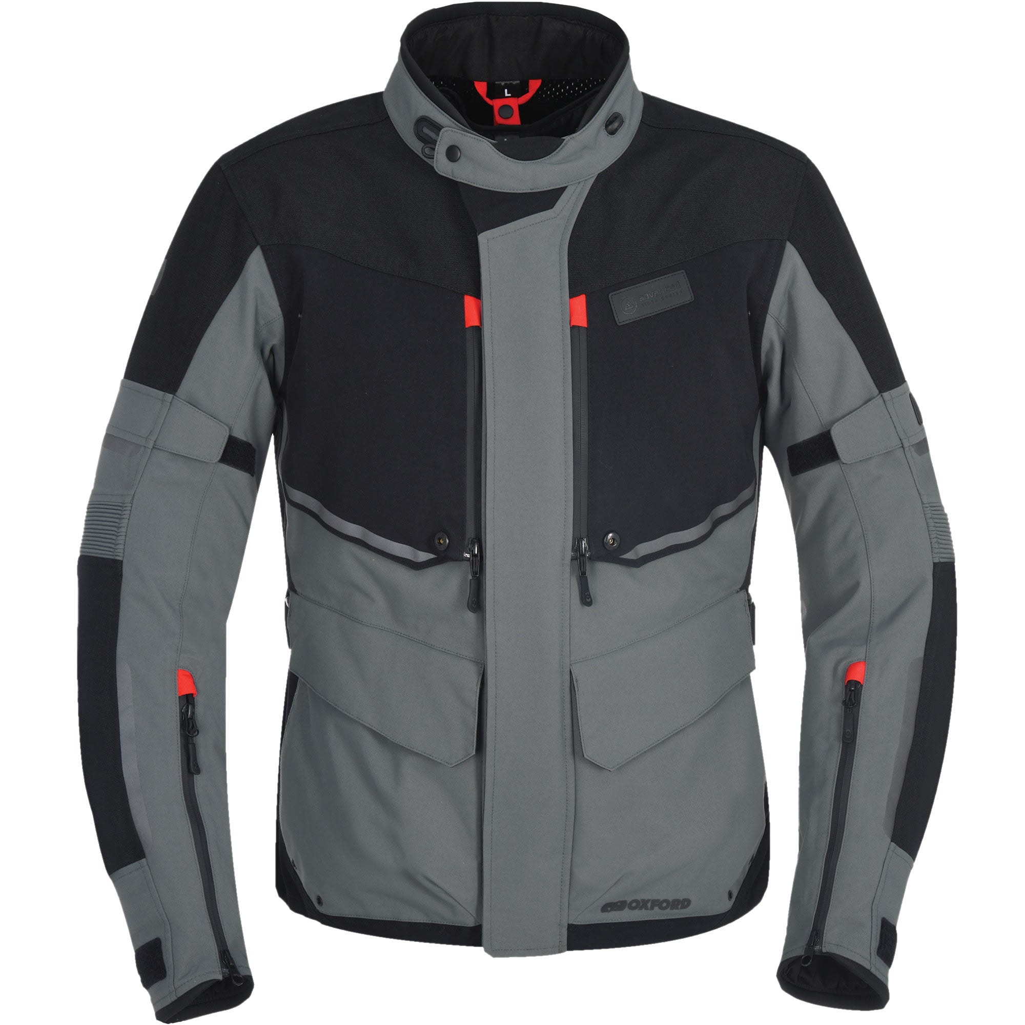Oxford Mondial Advanced Textile Jacket - Tech Grey by Oxford Clothing - clearance motorcycle jacket