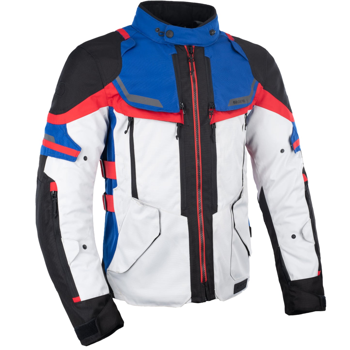 Oxford Rockland Textile Jacket - Arctic / Black / Red by Oxford Clothing - clearance motorcycle jacket