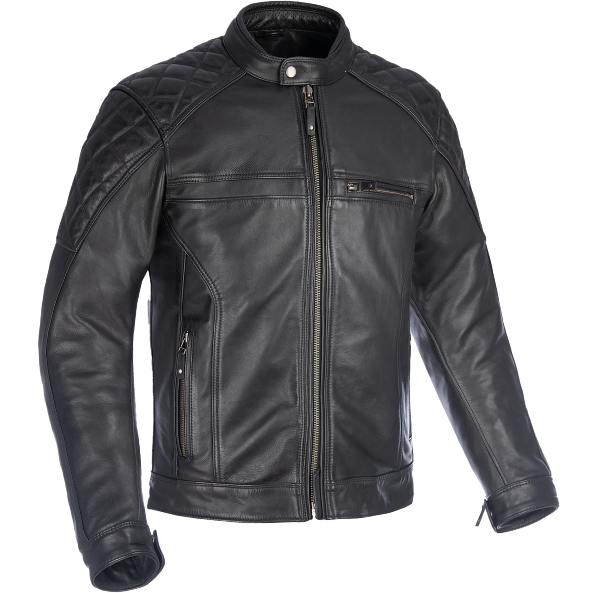 Oxford Route 73 2.0 Leather Jacket - Black by Oxford Clothing - clearance motorcycle jacket