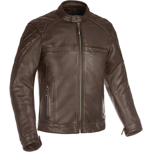 Oxford Route 73 2.0 Leather Jacket - Brown by Oxford Clothing - clearance motorcycle jacket