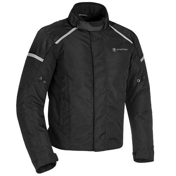 Oxford Spartan Waterproof Short Textile Jacket - Black by Oxford Spartan - clearance motorcycle jacket