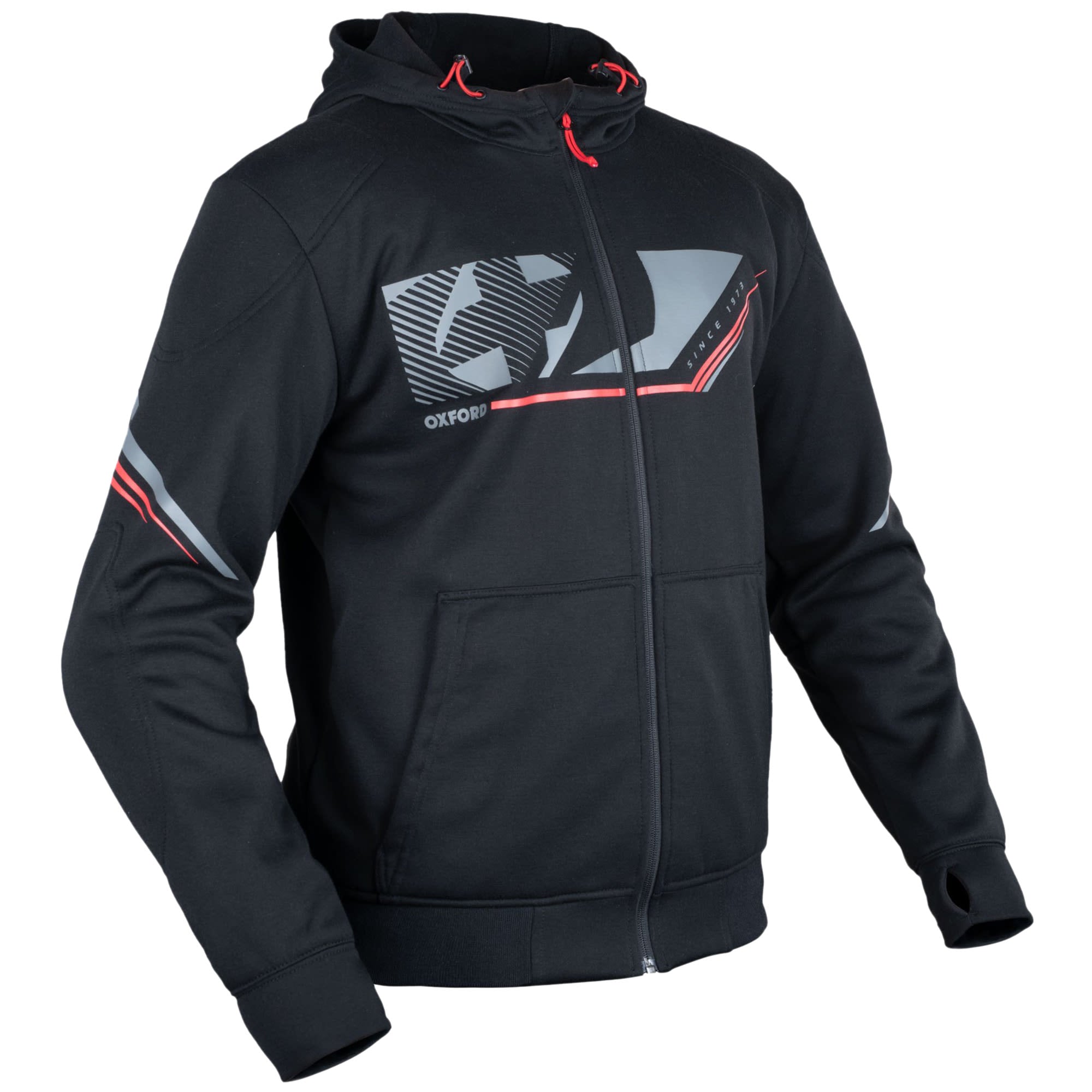 Oxford Super Hoodie 2.0 - Sports Black by Oxford Clothing - clearance motorcycle jacket