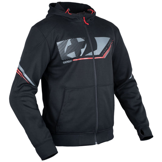 Oxford Super Hoodie 2.0 - Sports Black by Oxford Clothing - clearance motorcycle jacket