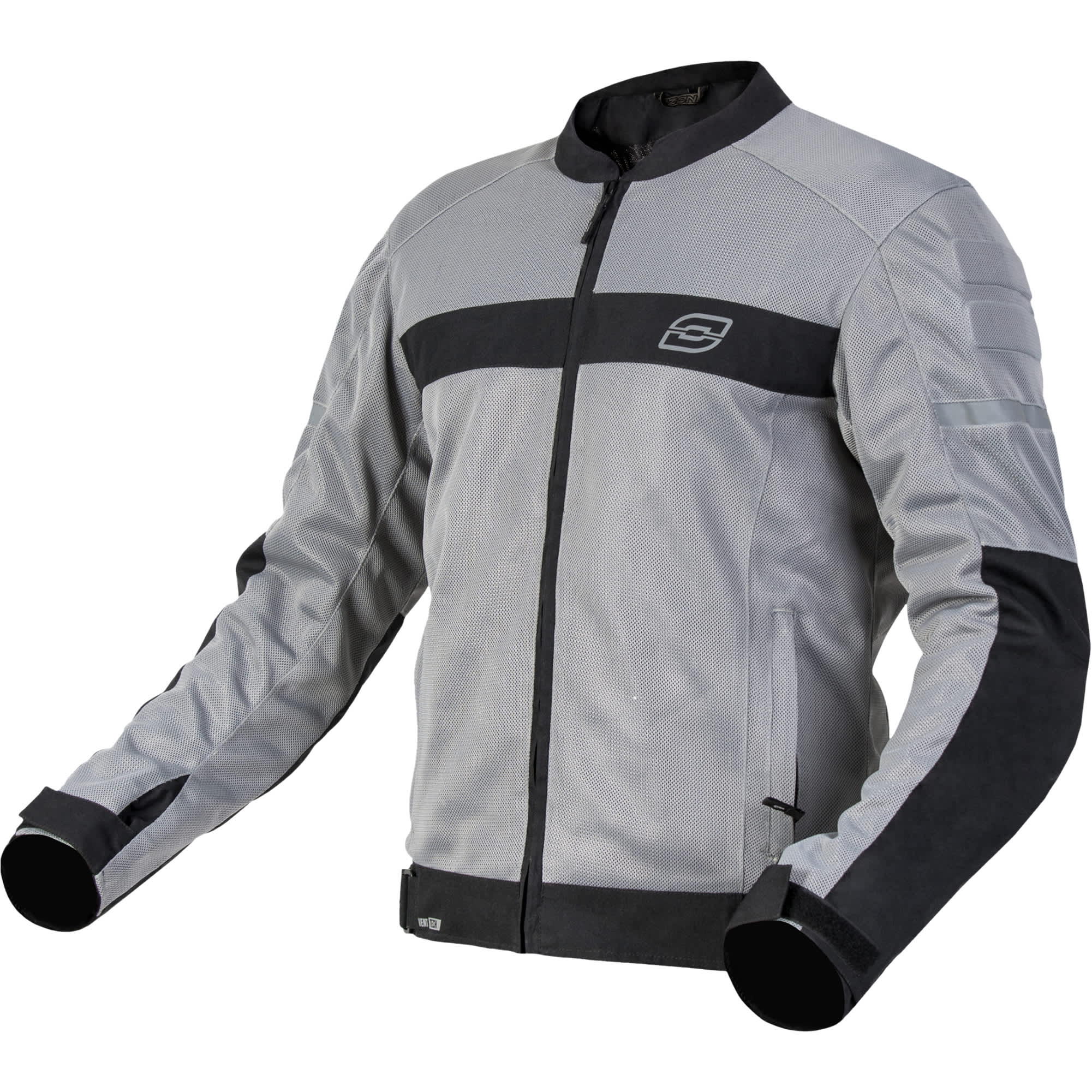 Ozone Street Dart Textile Jacket - Silver / Black by Ozone - clearance motorcycle jacket