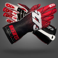 POLY 3 Black/Red/White - Glove | DASH RACEGEAR