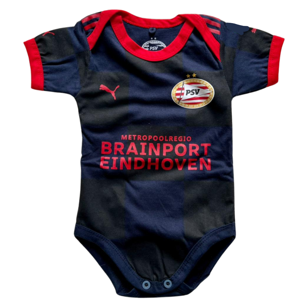 PSV Away soccer jersey baby romper 22/23 - baby romper image 1