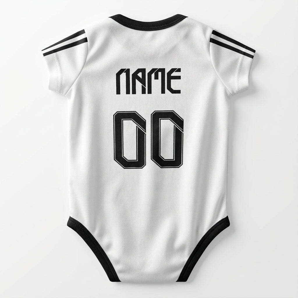 Real Madrid Baby Bodysuit 24/25 back view baby onesie by Dash Racegear